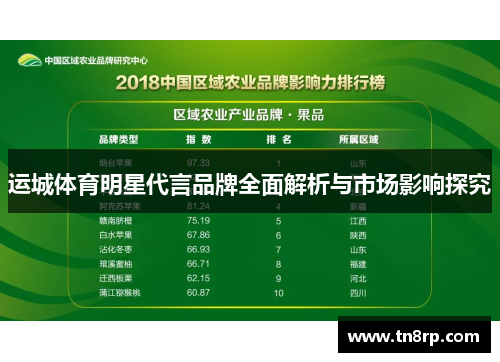 运城体育明星代言品牌全面解析与市场影响探究